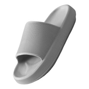 Unisex Gray Slide Sandals